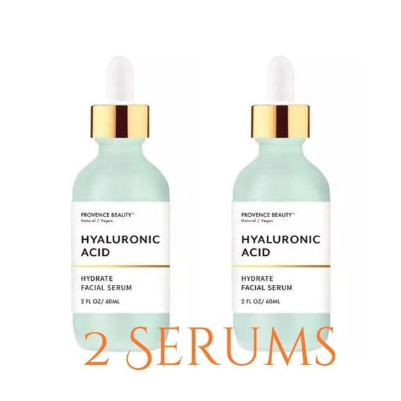New! 2x Hyaluronic Acid Serum, Vegan Cruelty-free Skincare, Provence Beauty - Picture 2 of 6